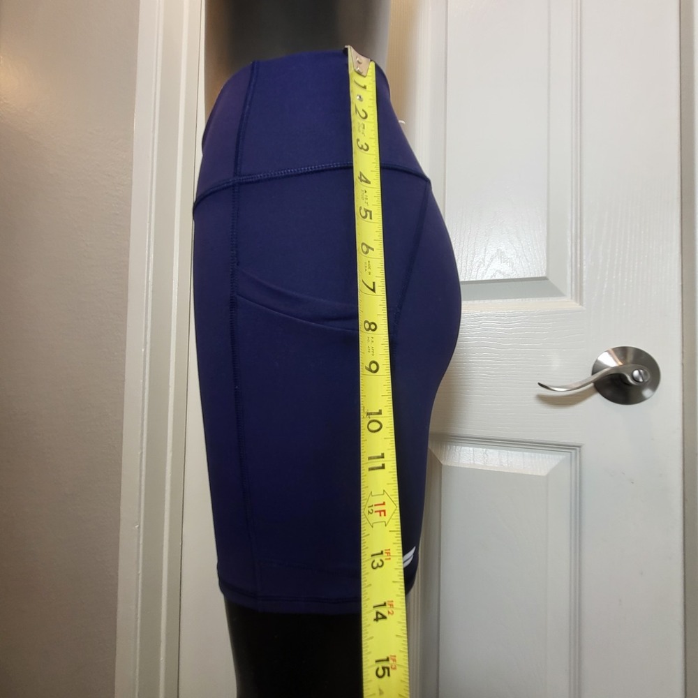 Fabletics Women's High Waisted On-The-Go 6" Navy Blue Size Small-Brand New! - Picture 4 of 6